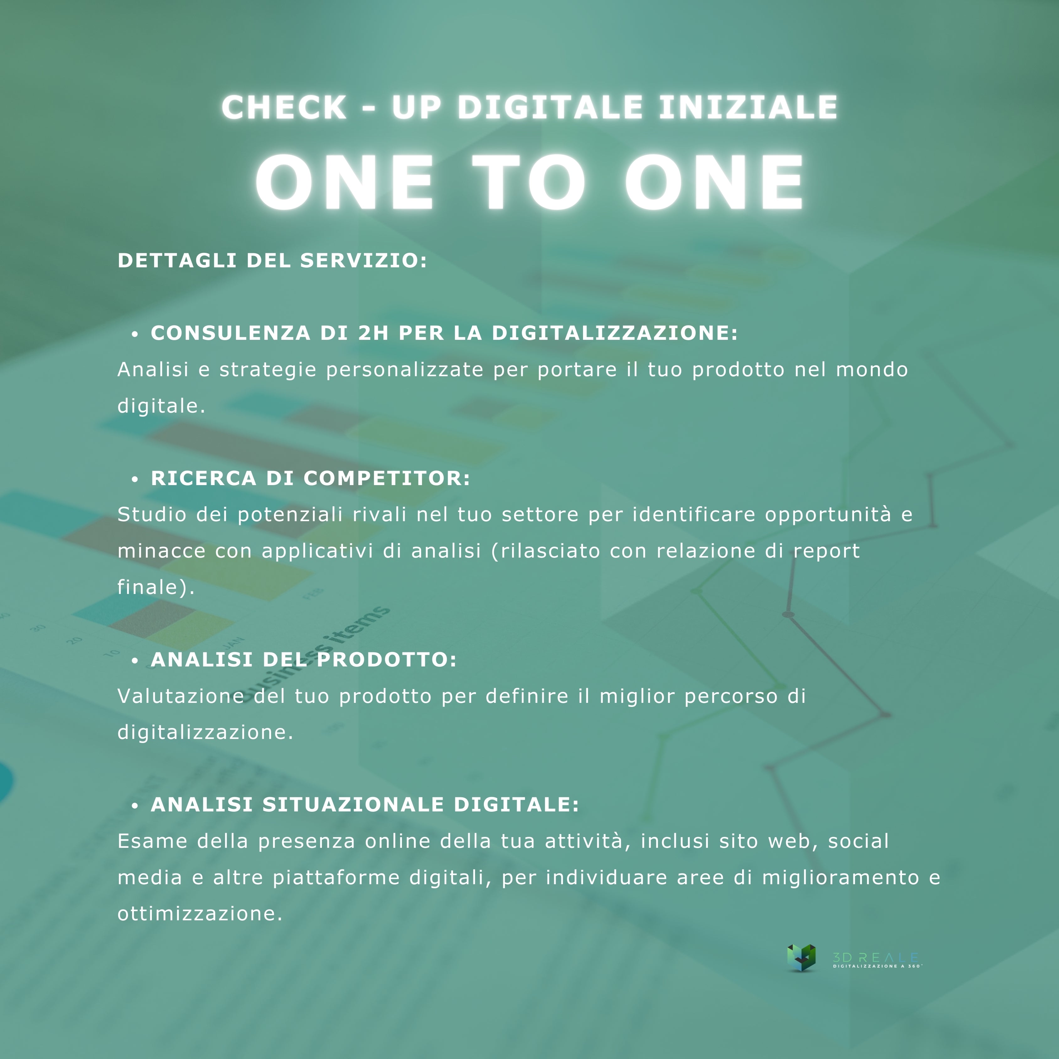 ONEtoONE_CHECK - UP DIGITALE INIZIALE: Analisi e Consulenza per la Tua Digitalizzazione!